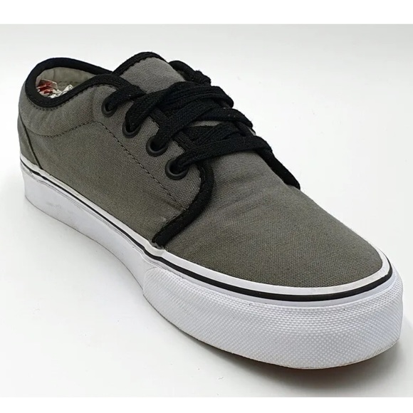 Vans Old Skool Low Canvas Trainers TB4R Grey/Black/White/US7 EUC - Picture 12 of 15